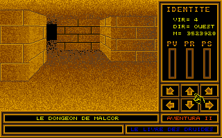 Aventura II - Le Livre des Druides atari screenshot